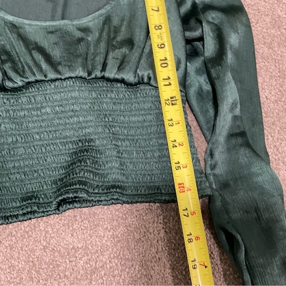 Free People Santiago Top Size XS Emerald Green - Picture 3 of 12